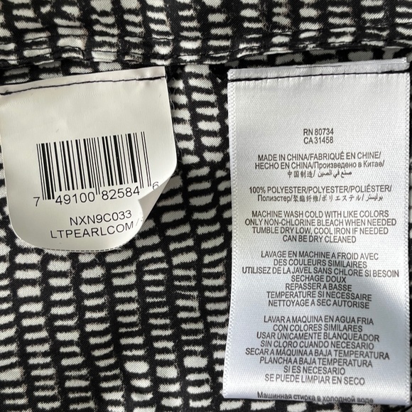 BCBG MaxAzria Black/White Polkadot Belted Short Romper/Jumpsuit S - Picture 14 of 14